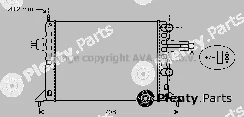 Prasco OL2257 — Radiator, engine cooling