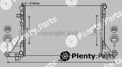 Prasco RT2643 — Radiator, engine cooling