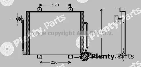 Prasco RT5194 — Condenser, air conditioning