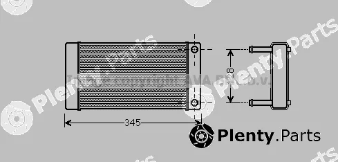 Prasco CN6265 — Heat Exchanger, interior heating