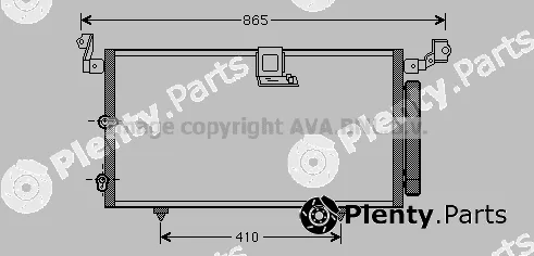 Prasco TO5384D — Condenser, air conditioning