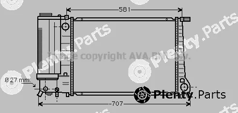 Prasco BW2163 — Radiator, engine cooling