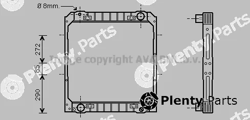 Prasco IV2038 — Radiator, engine cooling