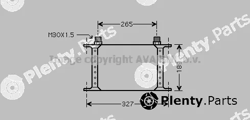 Prasco RE3055 — Oil Cooler, engine oil