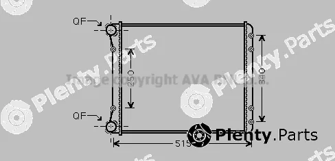 Prasco AIA2220 — Radiator, engine cooling
