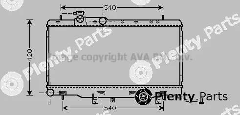 Prasco SUA2052 — Radiator, engine cooling