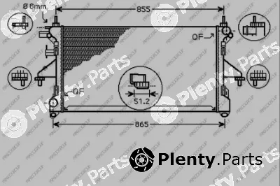 Prasco FT930R008 — Radiator, engine cooling PrascoSelection