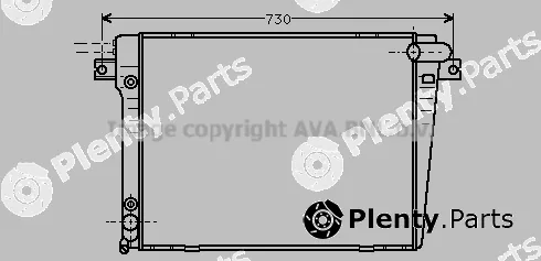 Prasco BW2062 — Radiator, engine cooling