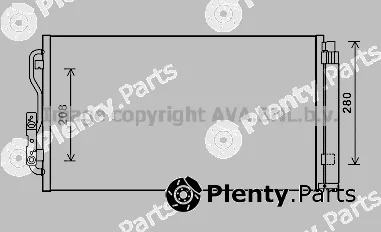Prasco BWA5434D — Condenser, air conditioning