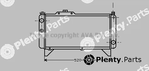 Prasco SI2041 — Radiator, engine cooling