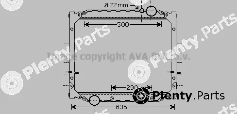 Prasco MN2046 — Radiator, engine cooling
