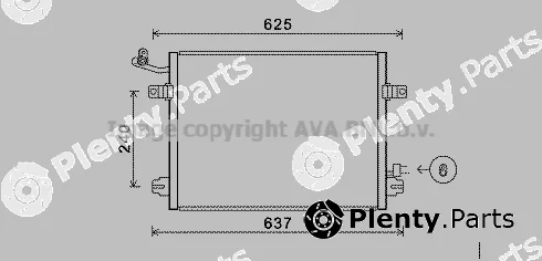 Prasco JRA5048 — Condenser, air conditioning