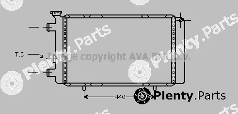 Prasco RT2066 — Radiator, engine cooling