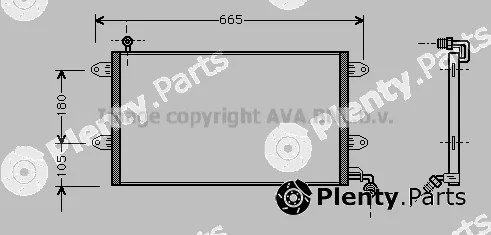 Prasco VN5137 — Condenser, air conditioning