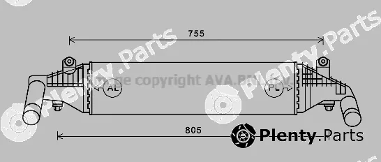 Prasco MZ4267 — Charge Air Cooler