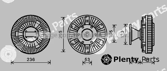 Prasco DFC048 — Clutch, radiator fan
