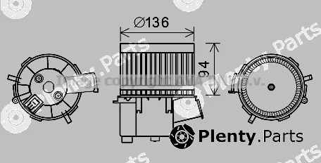 Prasco FT8448 — Electric Motor, interior blower