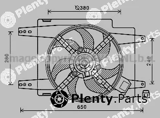 Prasco AL7526 — Fan, engine cooling