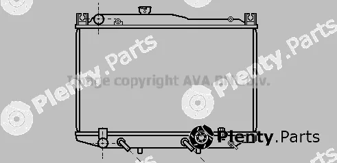 Prasco TO2110 — Radiator, engine cooling