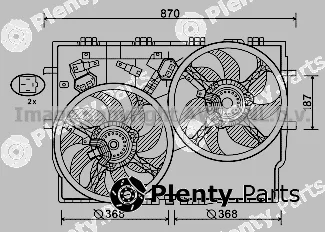 Prasco FT7588 — Fan, engine cooling