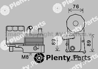 Prasco FD3598H — Oil Cooler, engine oil