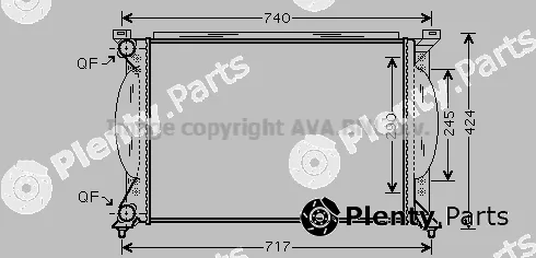 Prasco AI2195 — Radiator, engine cooling
