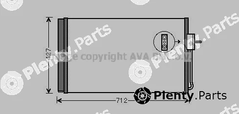 Prasco OL5611D — Condenser, air conditioning