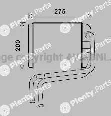 Prasco VN6378 — Heat Exchanger, interior heating