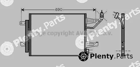 Prasco MTA5177D — Condenser, air conditioning