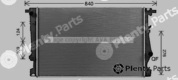 Prasco JE2080 — Radiator, engine cooling