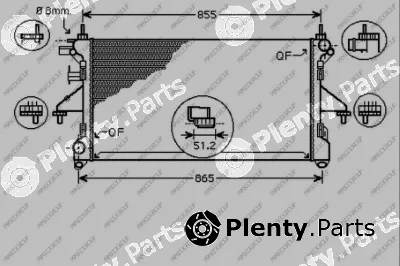 Prasco FT930R007 — Radiator, engine cooling PrascoSelection
