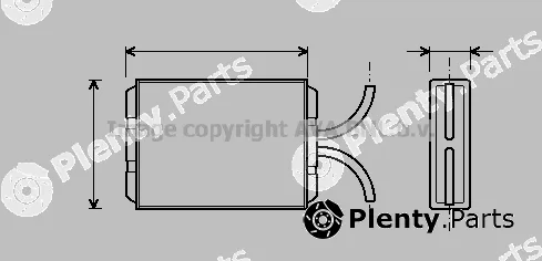 Prasco VO6036 — Heat Exchanger, interior heating