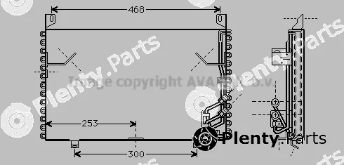 Prasco BW5199 — Condenser, air conditioning