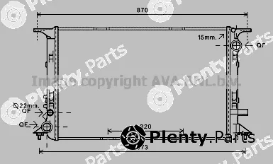 Prasco AI2328 — Radiator, engine cooling