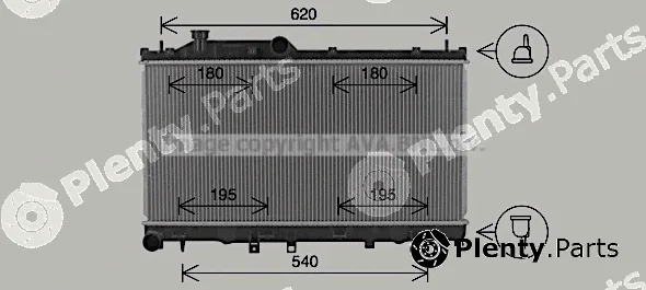 Prasco SU2116 — Radiator, engine cooling
