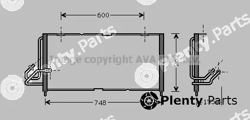 Prasco JE5028 — Condenser, air conditioning