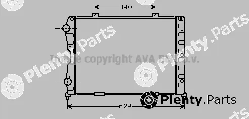 Prasco ALA2089 — Radiator, engine cooling