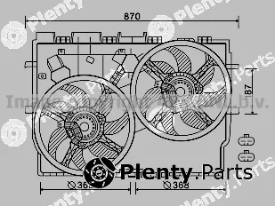 Prasco FT7583 — Fan, engine cooling