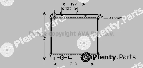 Prasco CN2190 — Radiator, engine cooling