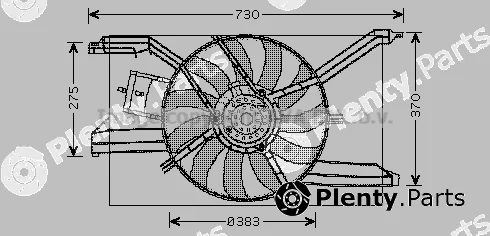 Prasco OL7532 — Fan, engine cooling