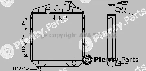 Prasco ME2154 — Radiator, engine cooling