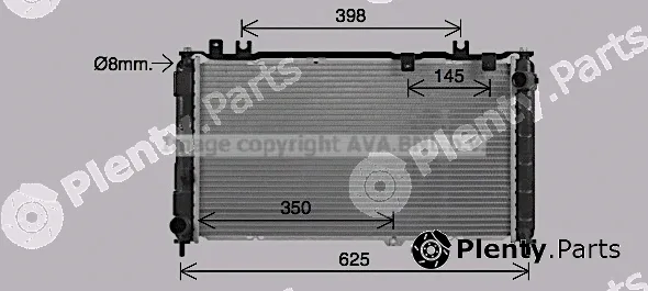 Prasco LA2038 — Radiator, engine cooling