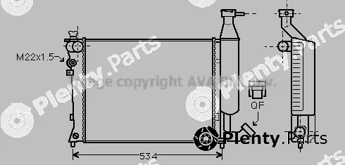 Prasco CNA2149 — Radiator, engine cooling