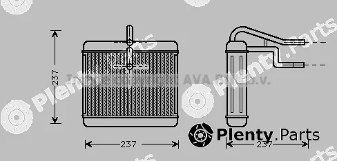 Prasco AU6060 — Heat Exchanger, interior heating