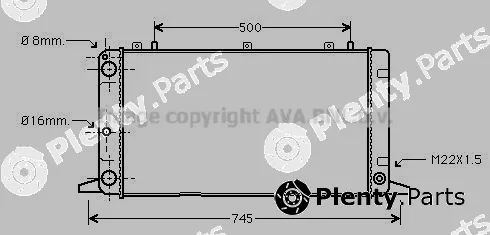 Prasco AI2098 — Radiator, engine cooling