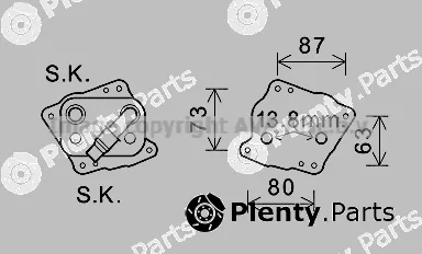 Prasco BW3412 — Oil Cooler, engine oil
