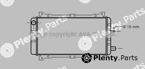 Prasco FDA2047 — Radiator, engine cooling