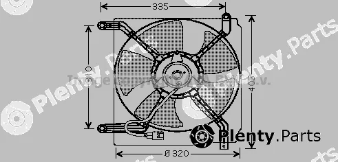 Prasco DW7504 — Fan, engine cooling
