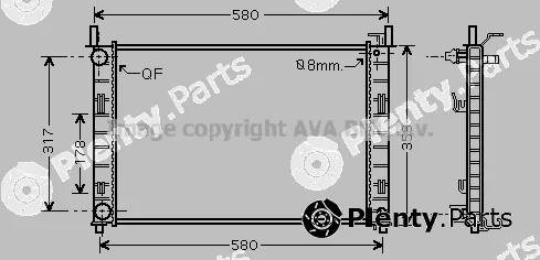 Prasco FD2326 — Radiator, engine cooling