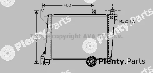 Prasco VO2127 — Radiator, engine cooling